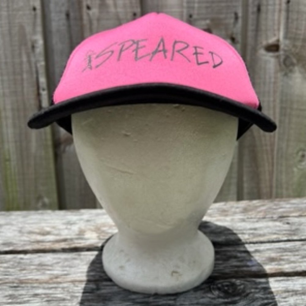 Speared Bone Fish Adjustable Snap Back Mesh Back Cap